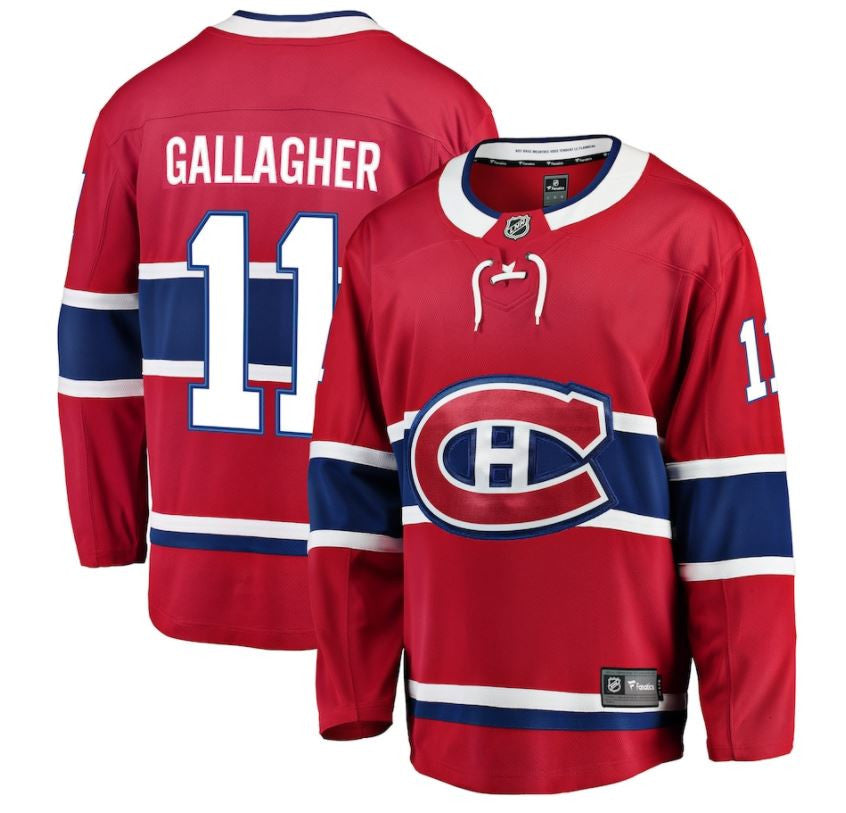 JERSEY NAME AND NUMBER FANATICS          B. GALLAGHER ROUGE